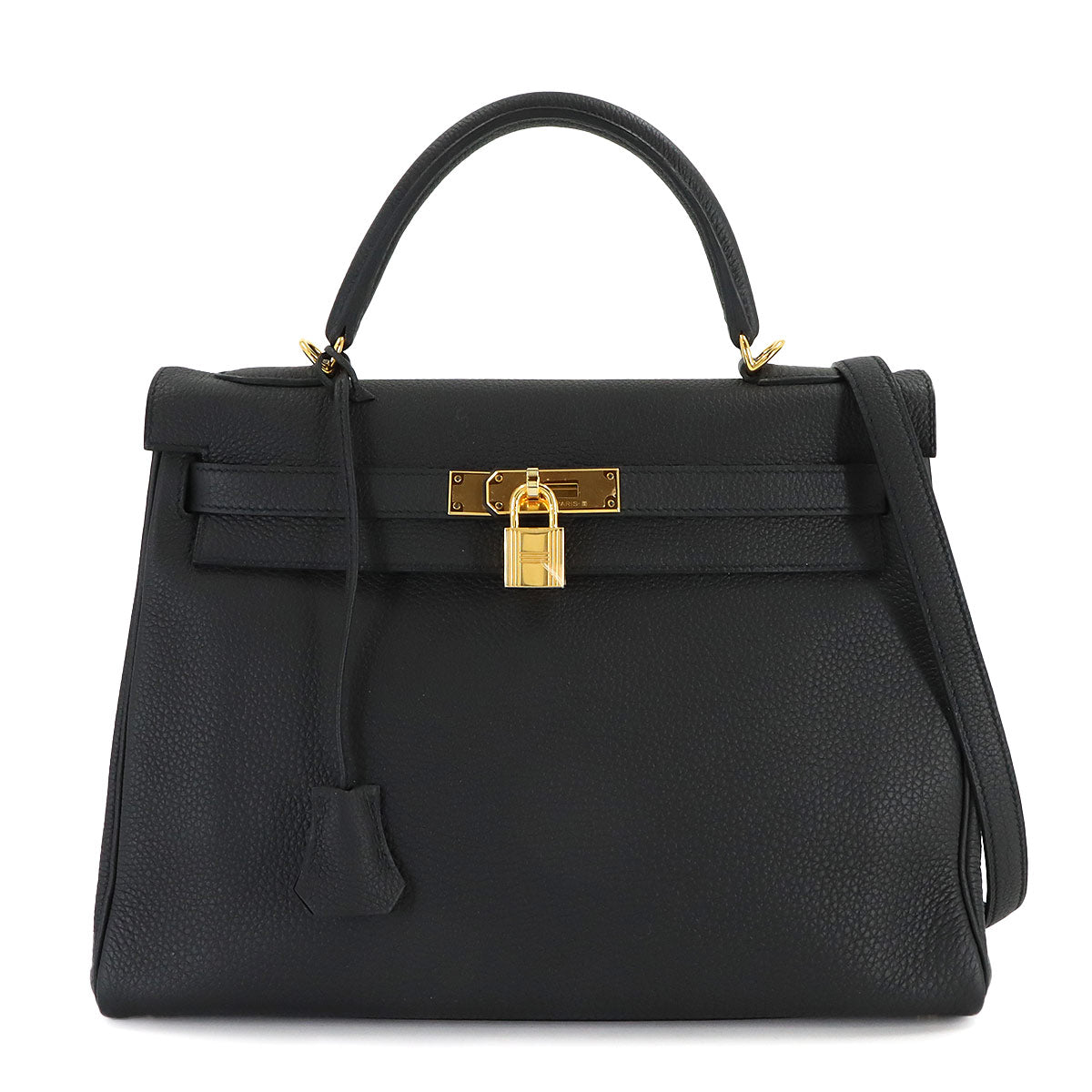 Kelly 32 2way Hand Shoulder Bag Togo Black Purse