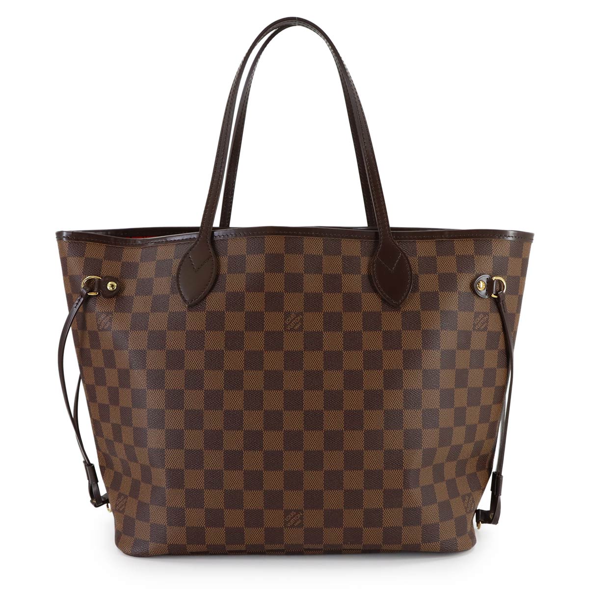 Damier Neverfull MM Tote Bag Ebene Cerise N51105 Purse