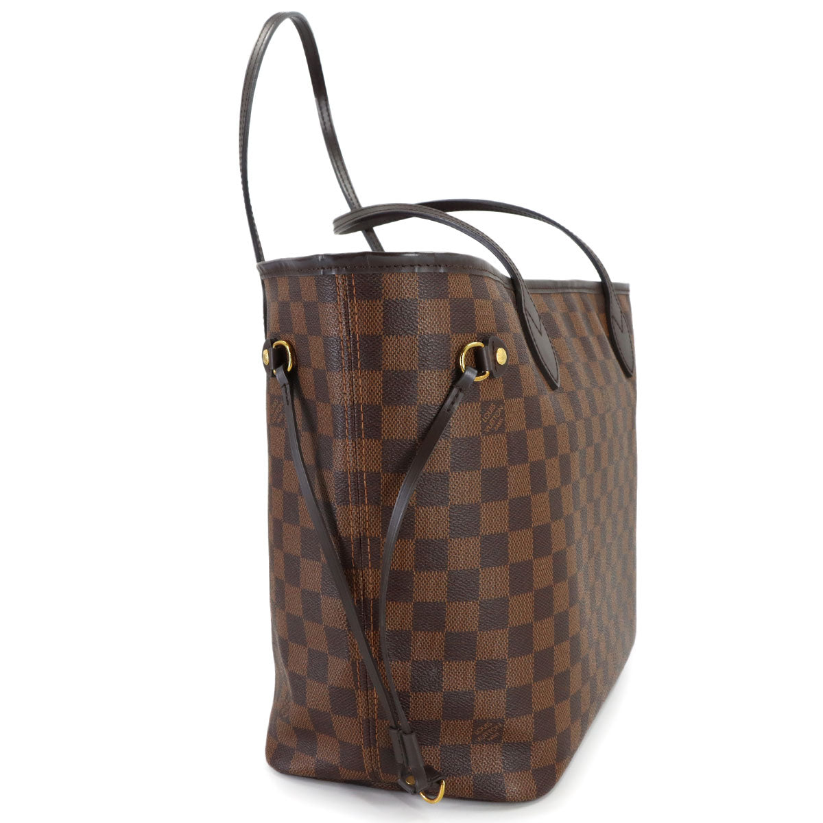 Damier Neverfull MM Tote Bag Ebene Cerise N51105 Purse
