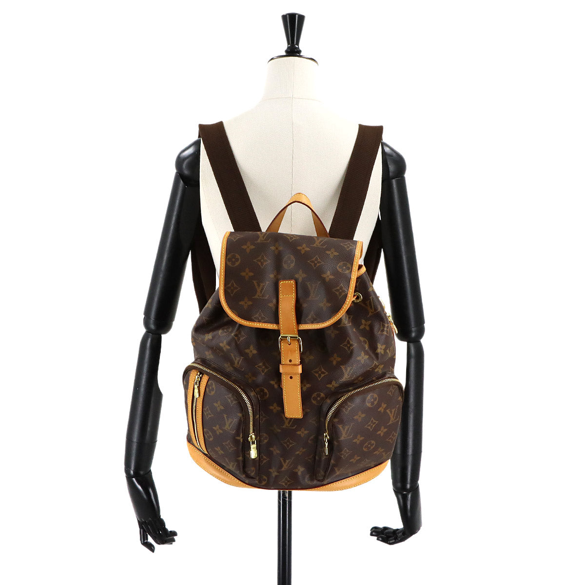 Monogram Sac A Dos Bosphore Backpack Brown M40107 Purse