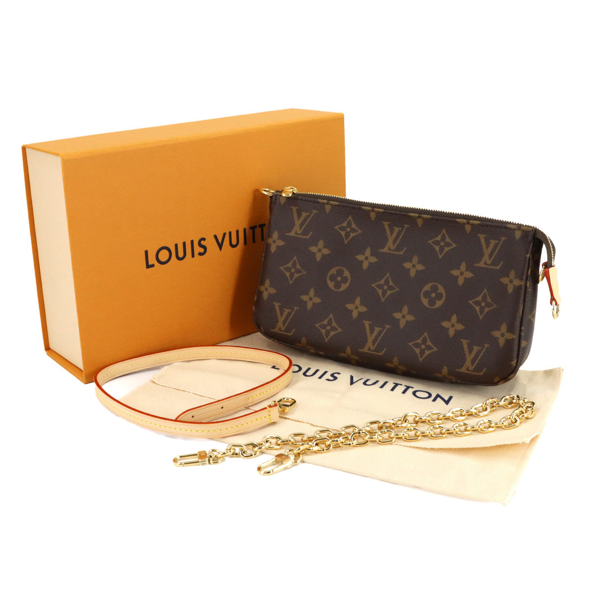 Monogram Pochette Accessoires Hand Shoulder Bag M82766