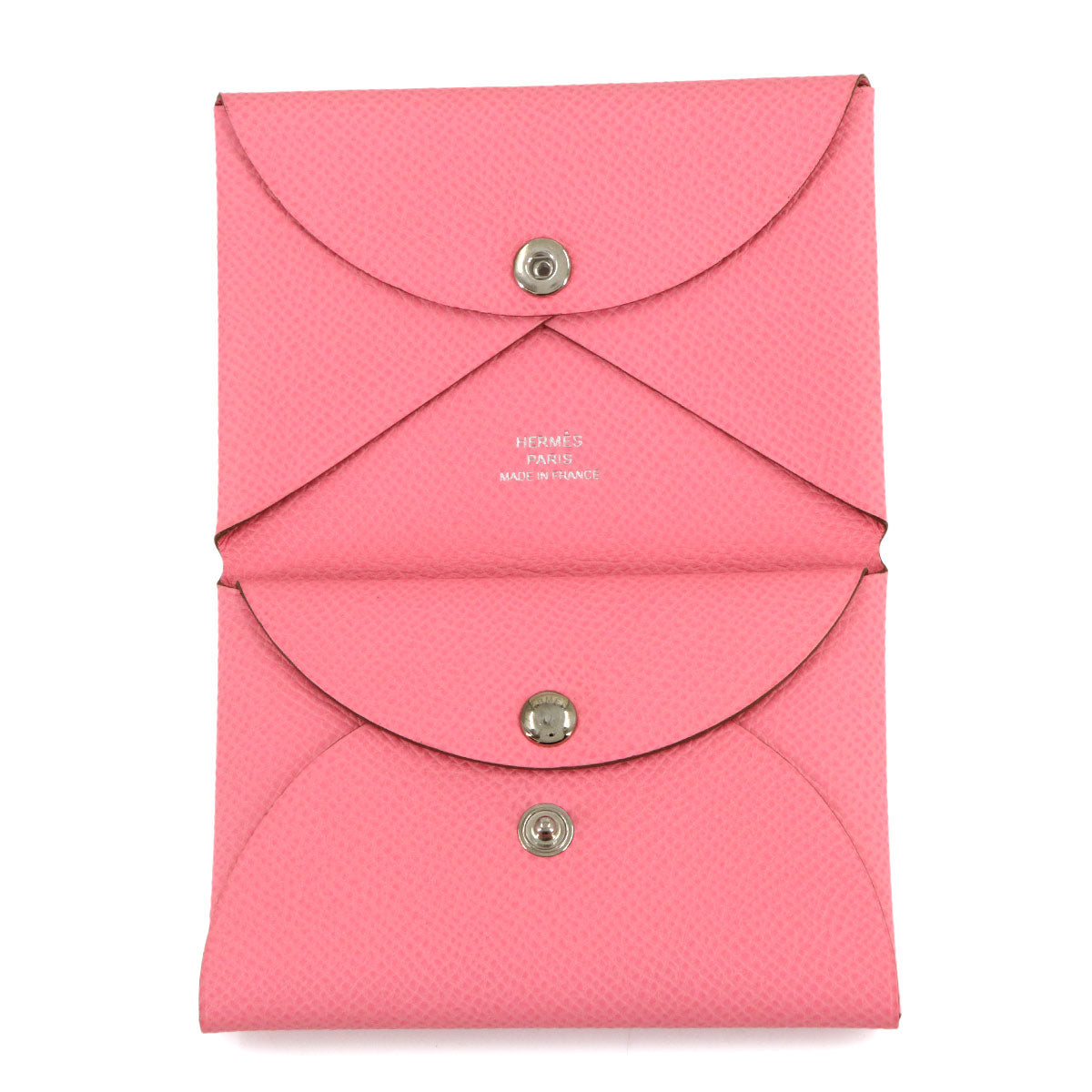 Calvi Duo Card Case Epsom Rose Confetti Purse