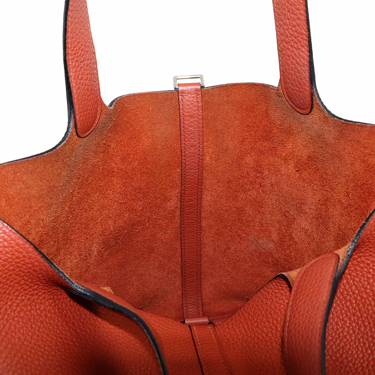 Picotin Lock MM Hand Bag Taurillon Clemence Cuivre