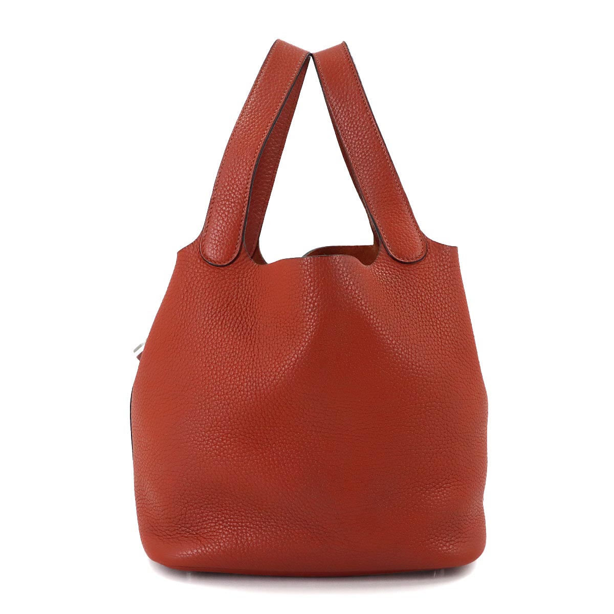 Picotin Lock MM Hand Bag Taurillon Clemence Cuivre