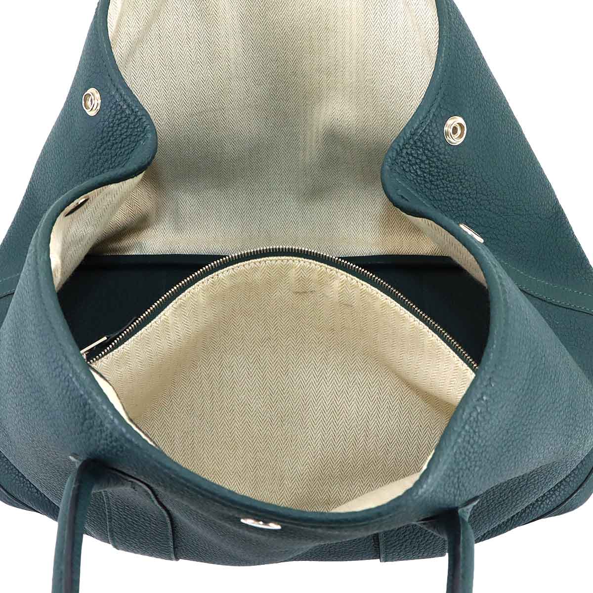 Garden Party PM Tote Bag Negonda Leather Vert Cypress
