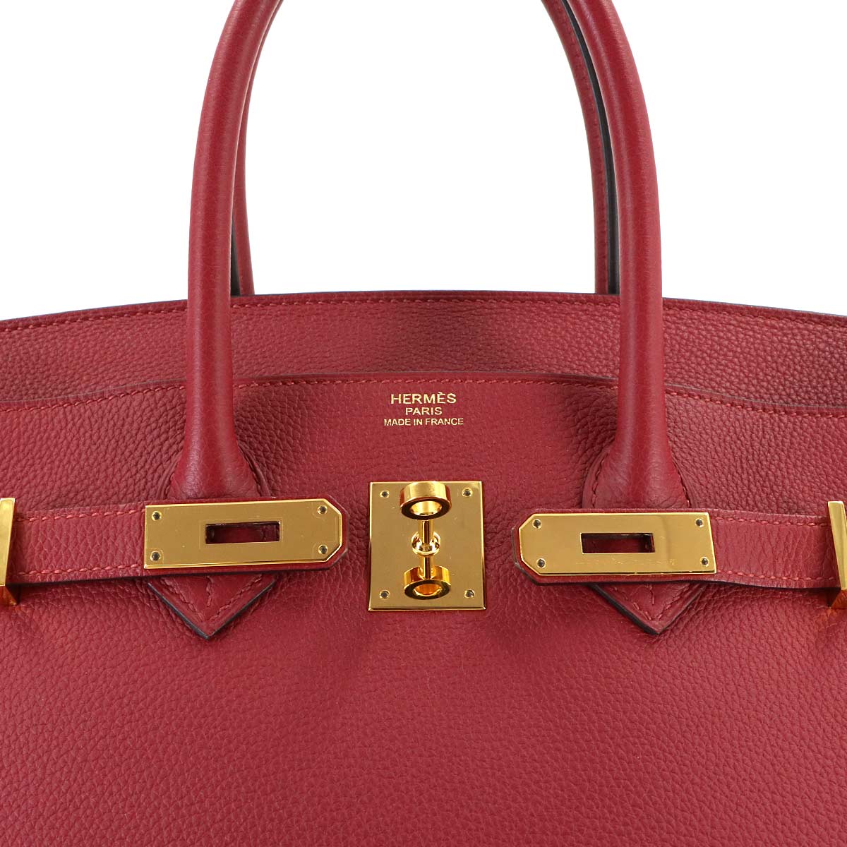 Birkin 35 Veau Togo Rouge Grenade Hand Bag Purse Red