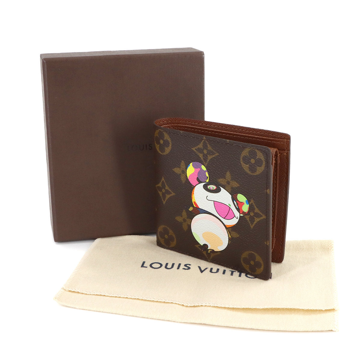 Monogram Panda Bi-fold Wallet Brown M61666 Purse