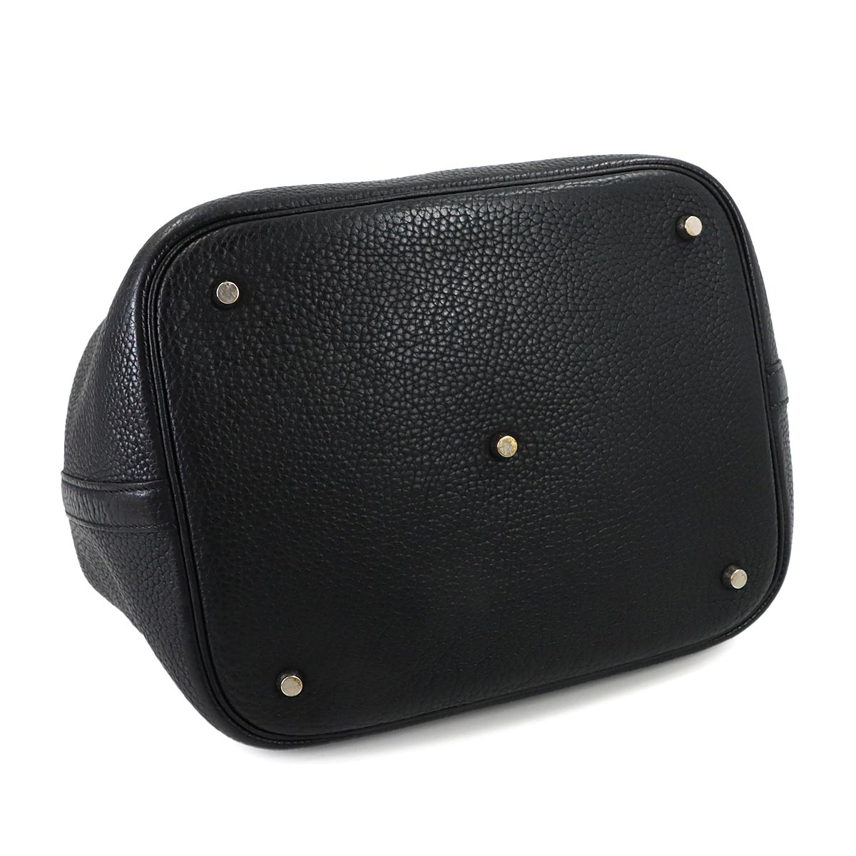 Picotin GM Hand Bag Taurillon Clemence Black Purse