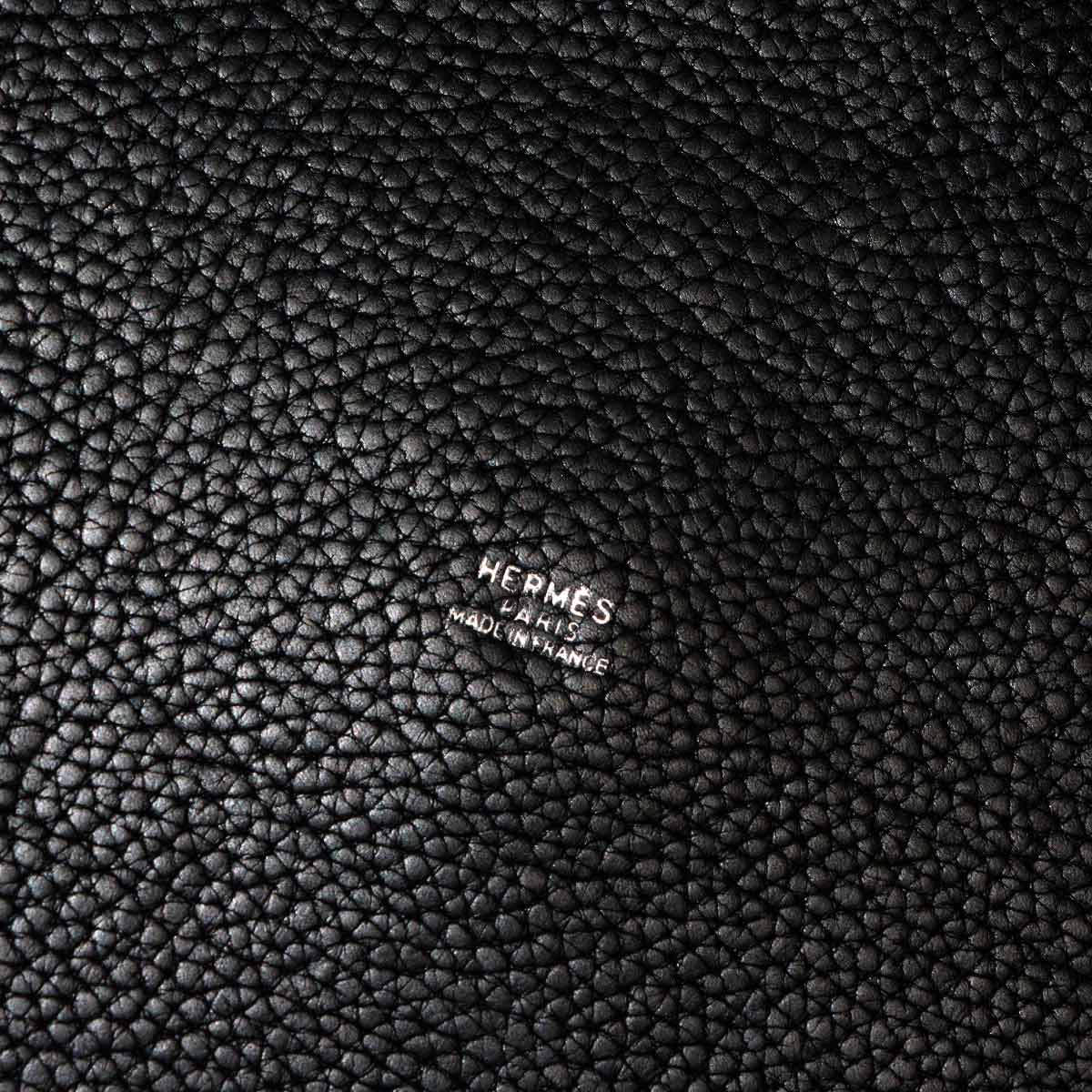 Picotin GM Hand Bag Taurillon Clemence Black Purse