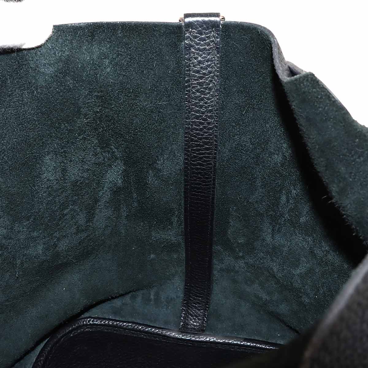 Picotin GM Hand Bag Taurillon Clemence Black Purse
