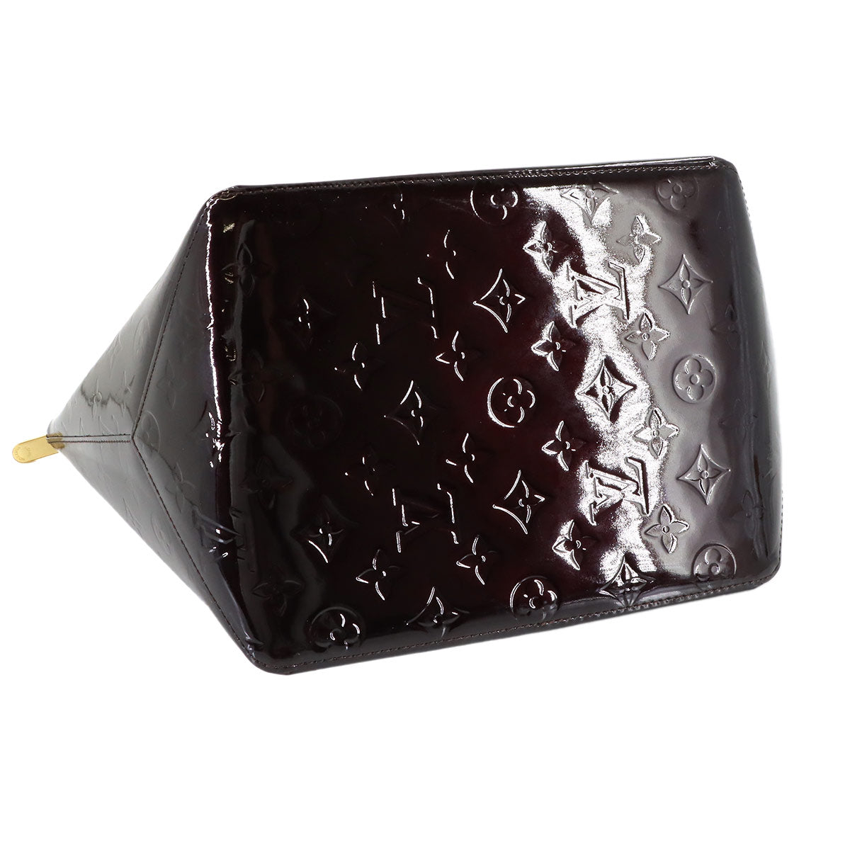 Monogram Vernis Bellevue PM Tote Bag Enamel Amarante