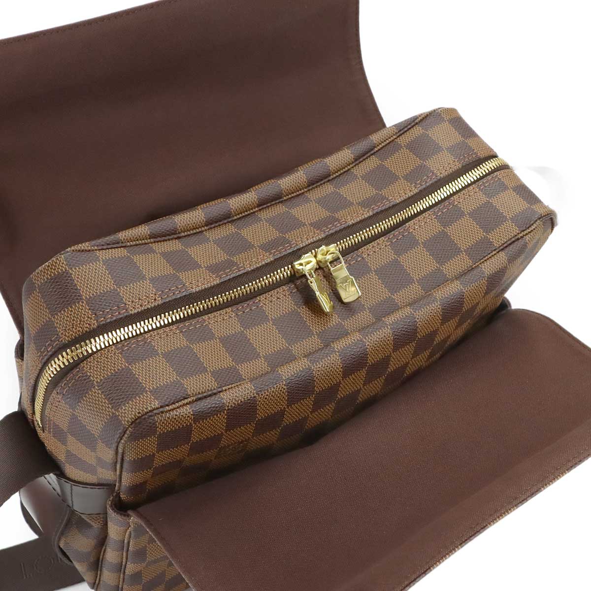 Damier Naviglio Shoulder Bag Ebene N45255 Unisex Purse