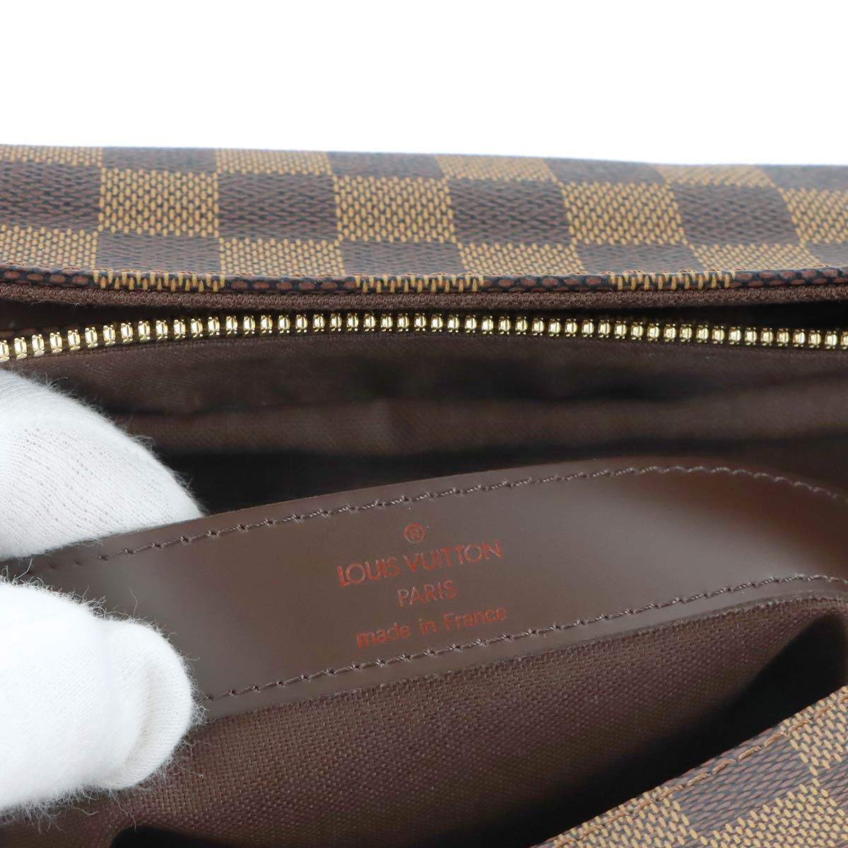 Damier Naviglio Shoulder Bag Ebene N45255 Unisex Purse