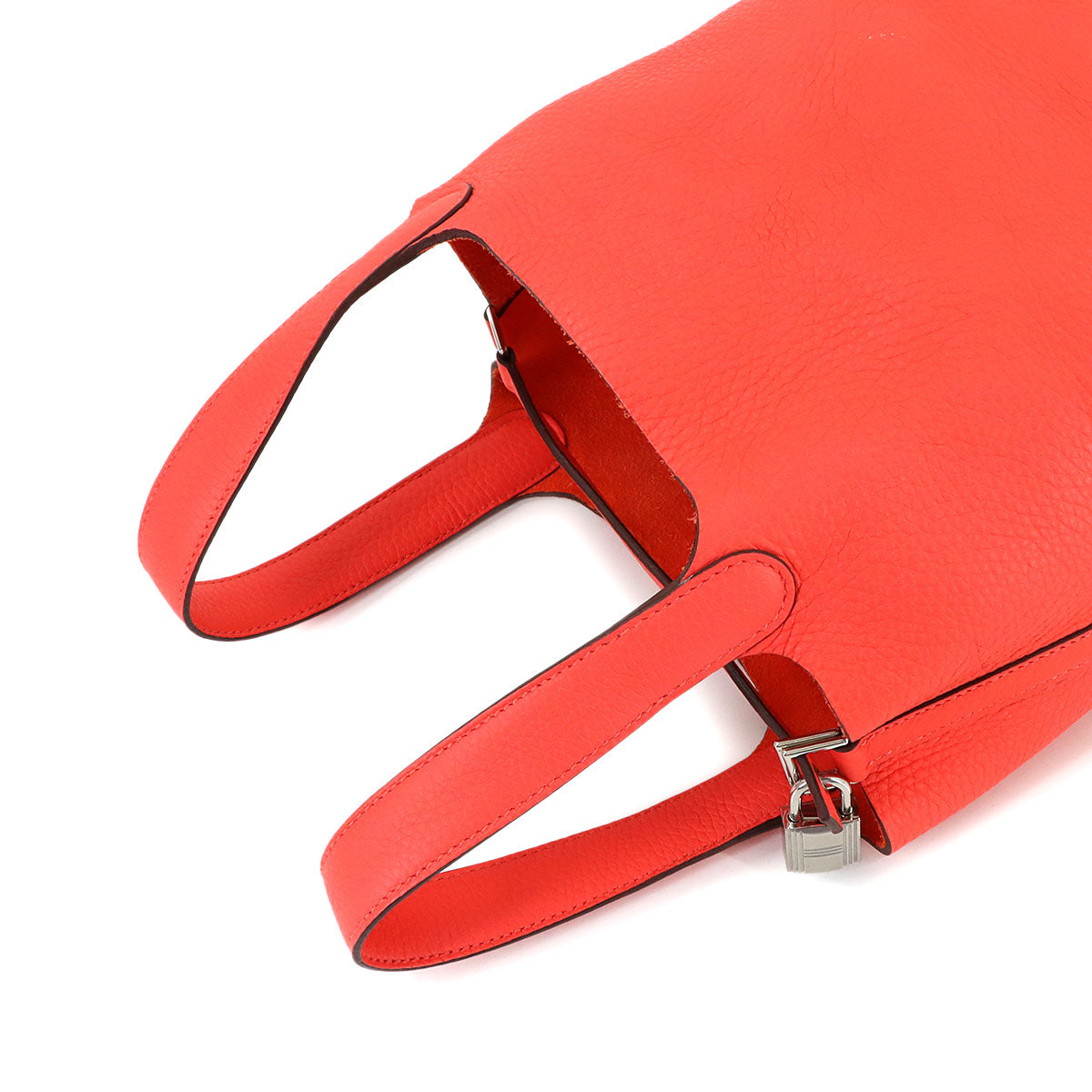 Picotin Lock PM Hand Bag Taurillon Clemence Rose Texese