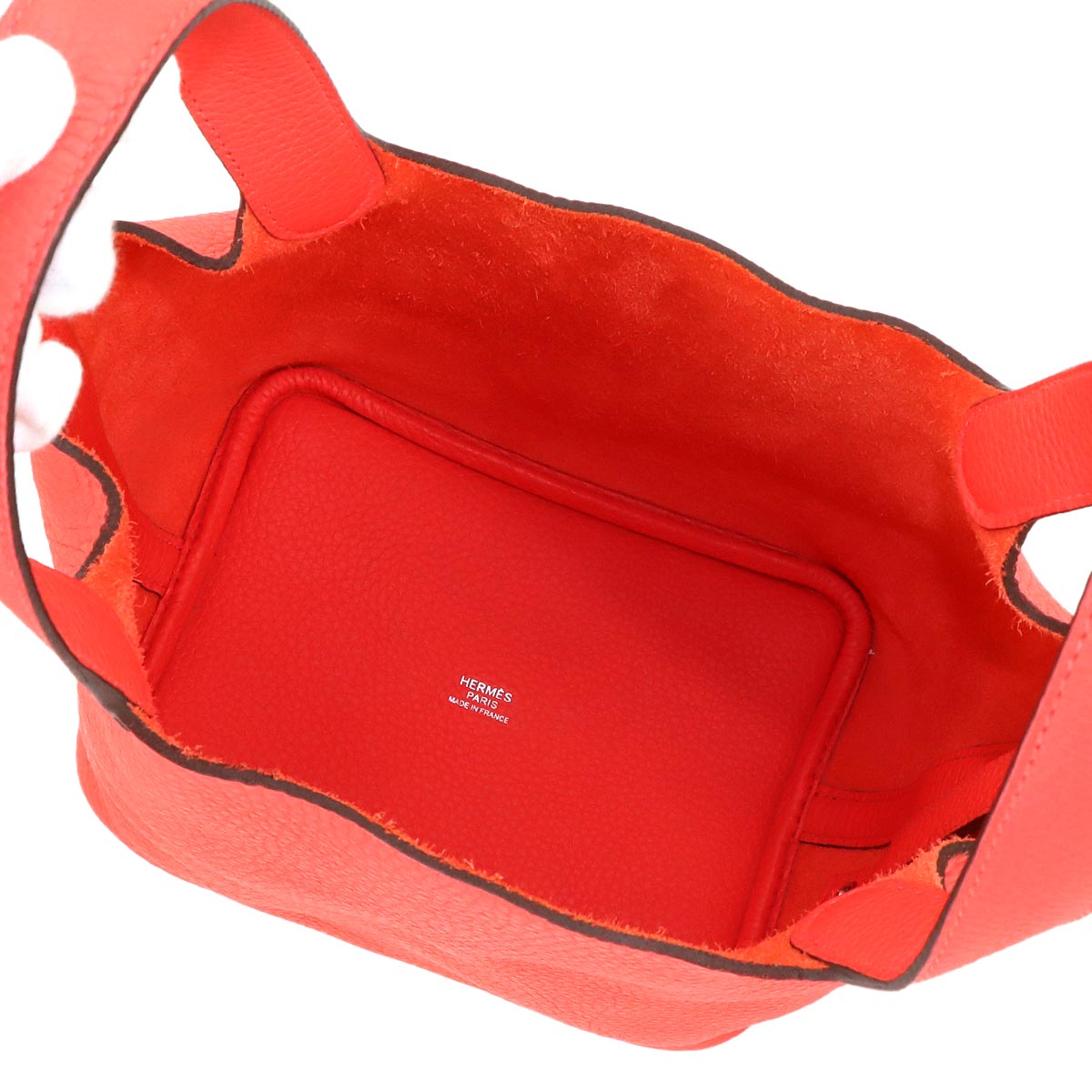 Picotin Lock PM Hand Bag Taurillon Clemence Rose Texese