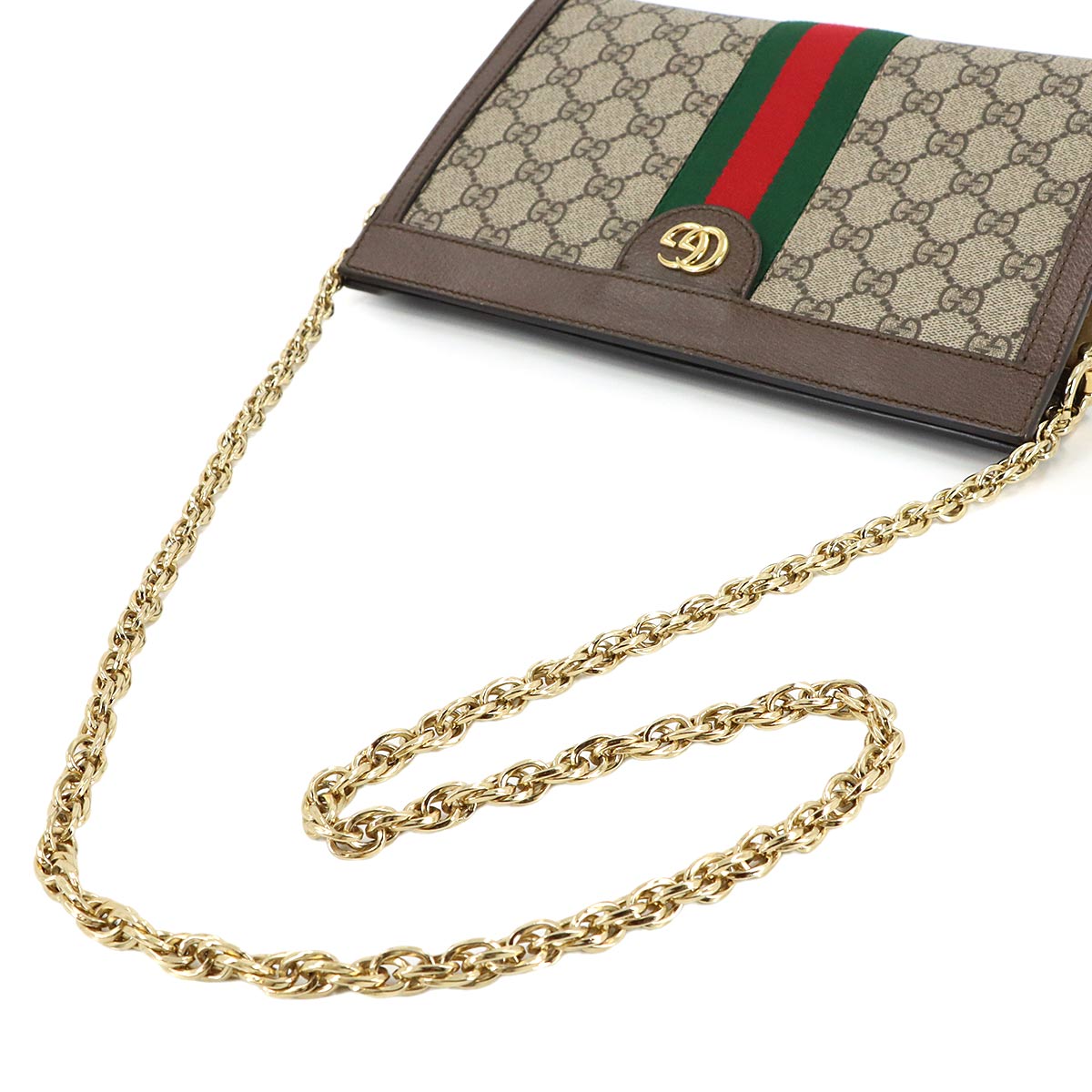 Ophidia Small Shoulder Bag GG Supreme Leather 503877