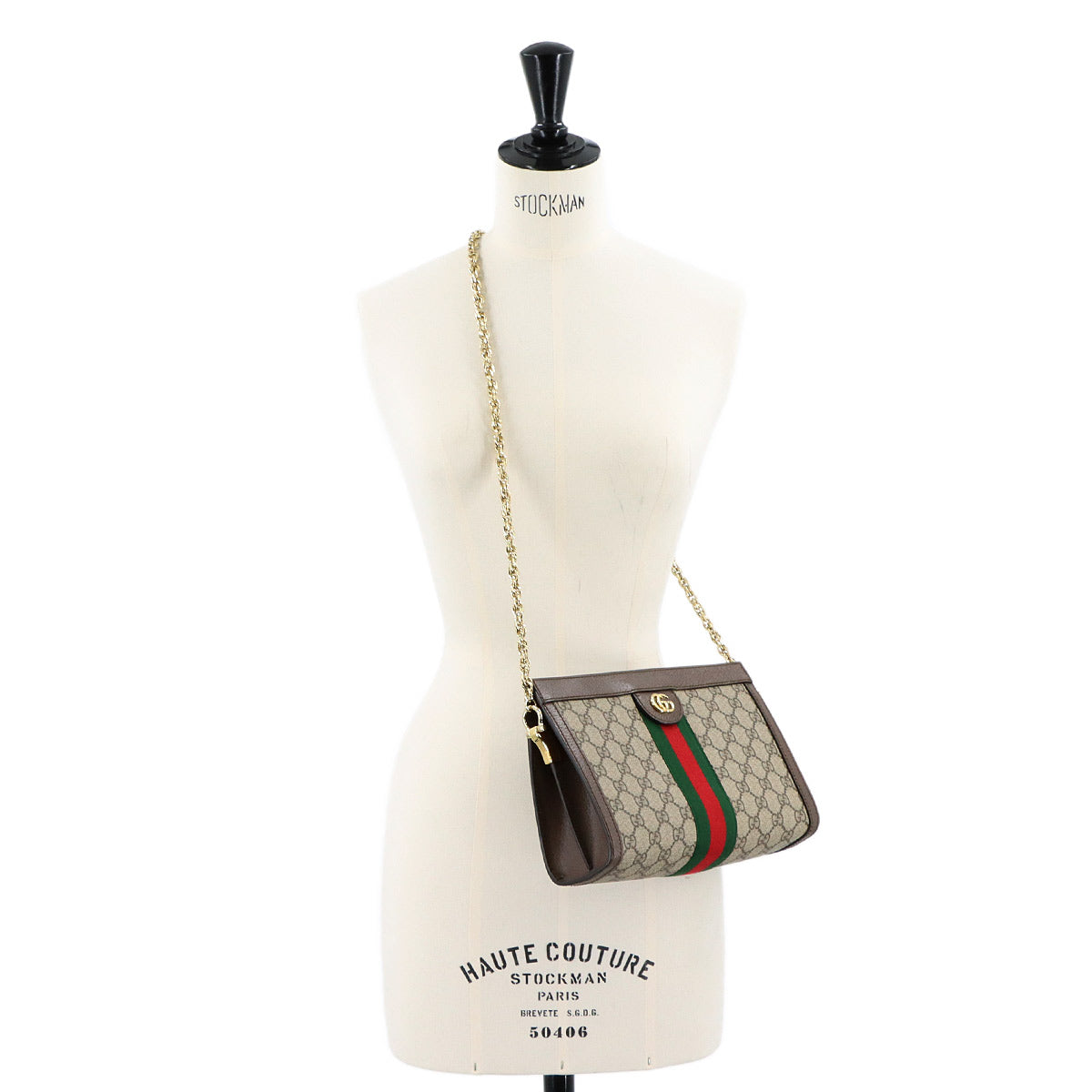 Ophidia Small Shoulder Bag GG Supreme Leather 503877