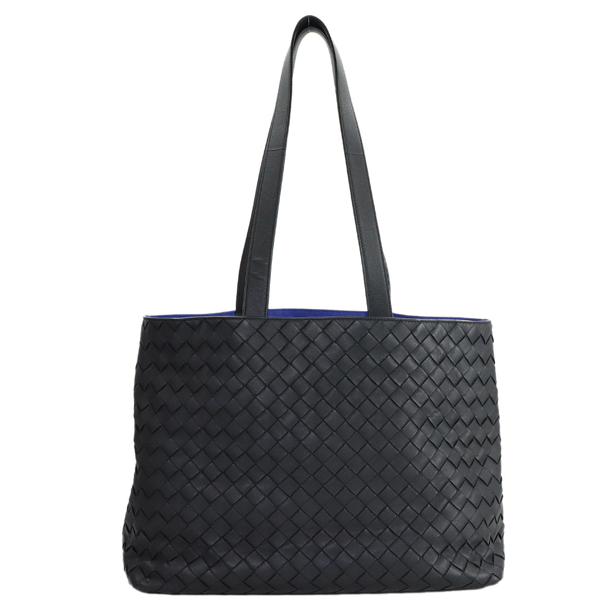 Intrecciato The Slot Tote Bag Leather Black 592881 Purse