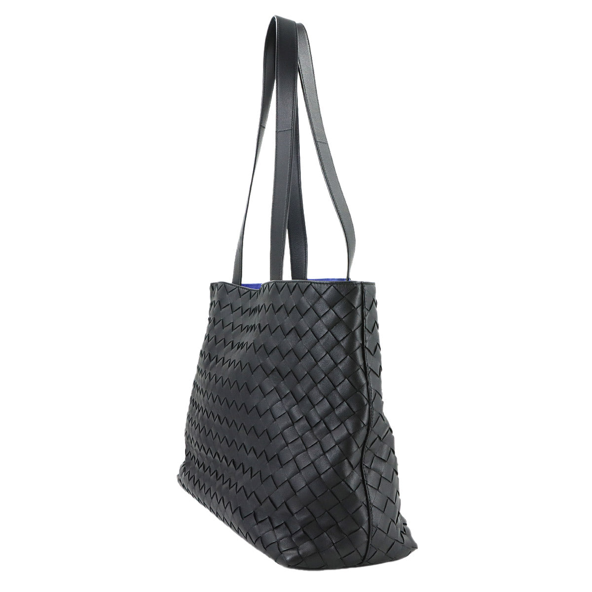 Intrecciato The Slot Tote Bag Leather Black 592881 Purse
