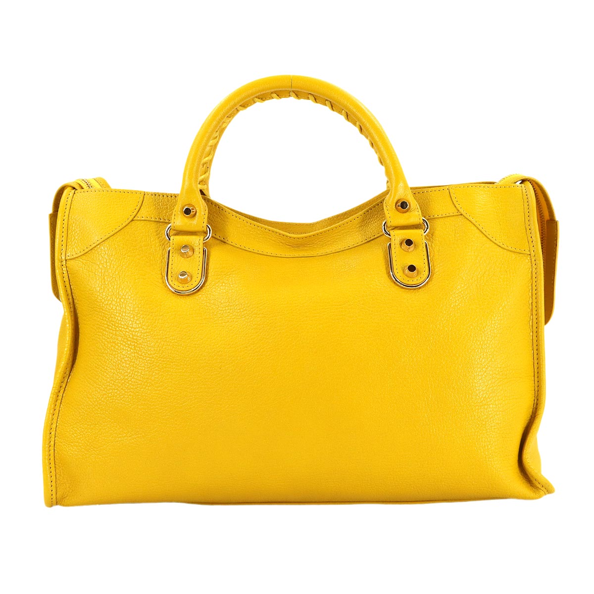 Classic Metallic Edge City Hand Shoulder Bag 390154