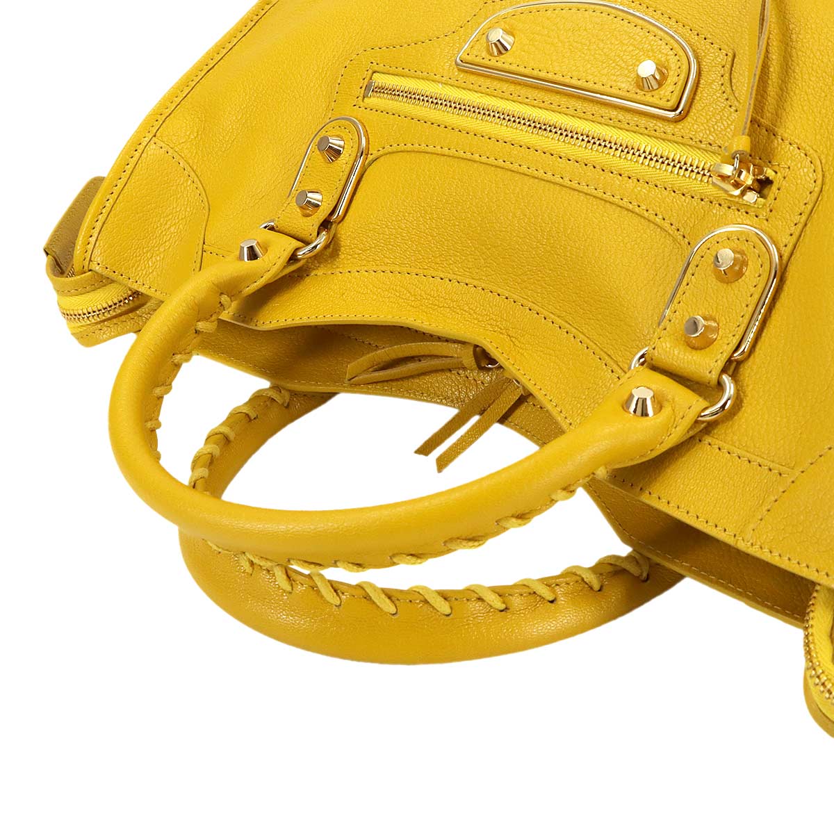 Classic Metallic Edge City Hand Shoulder Bag 390154