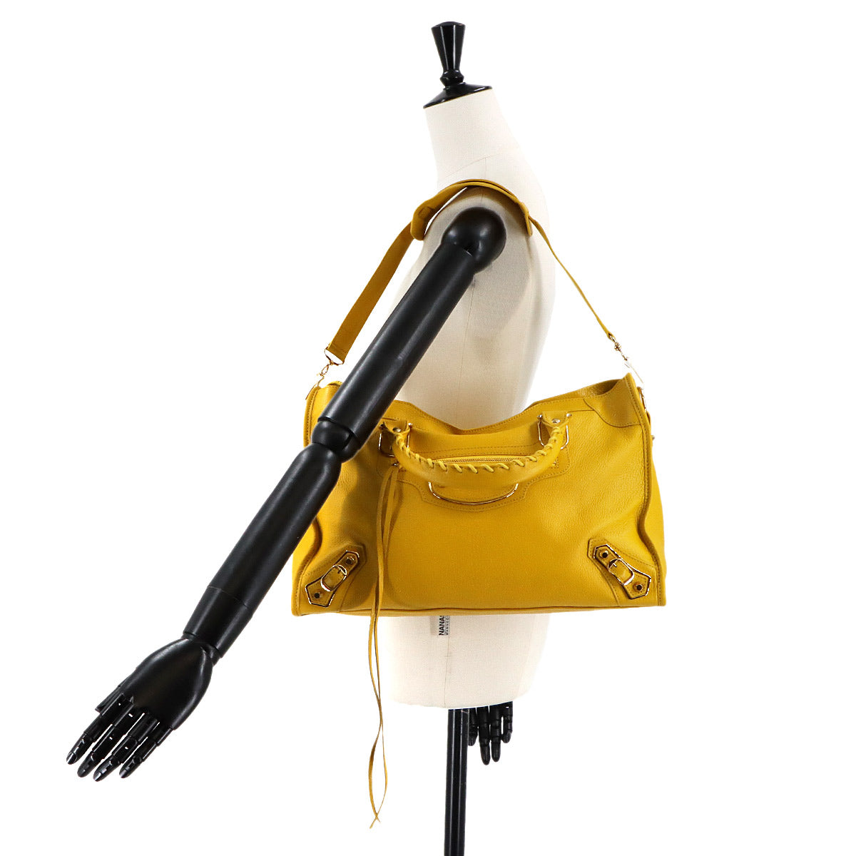 Classic Metallic Edge City Hand Shoulder Bag 390154