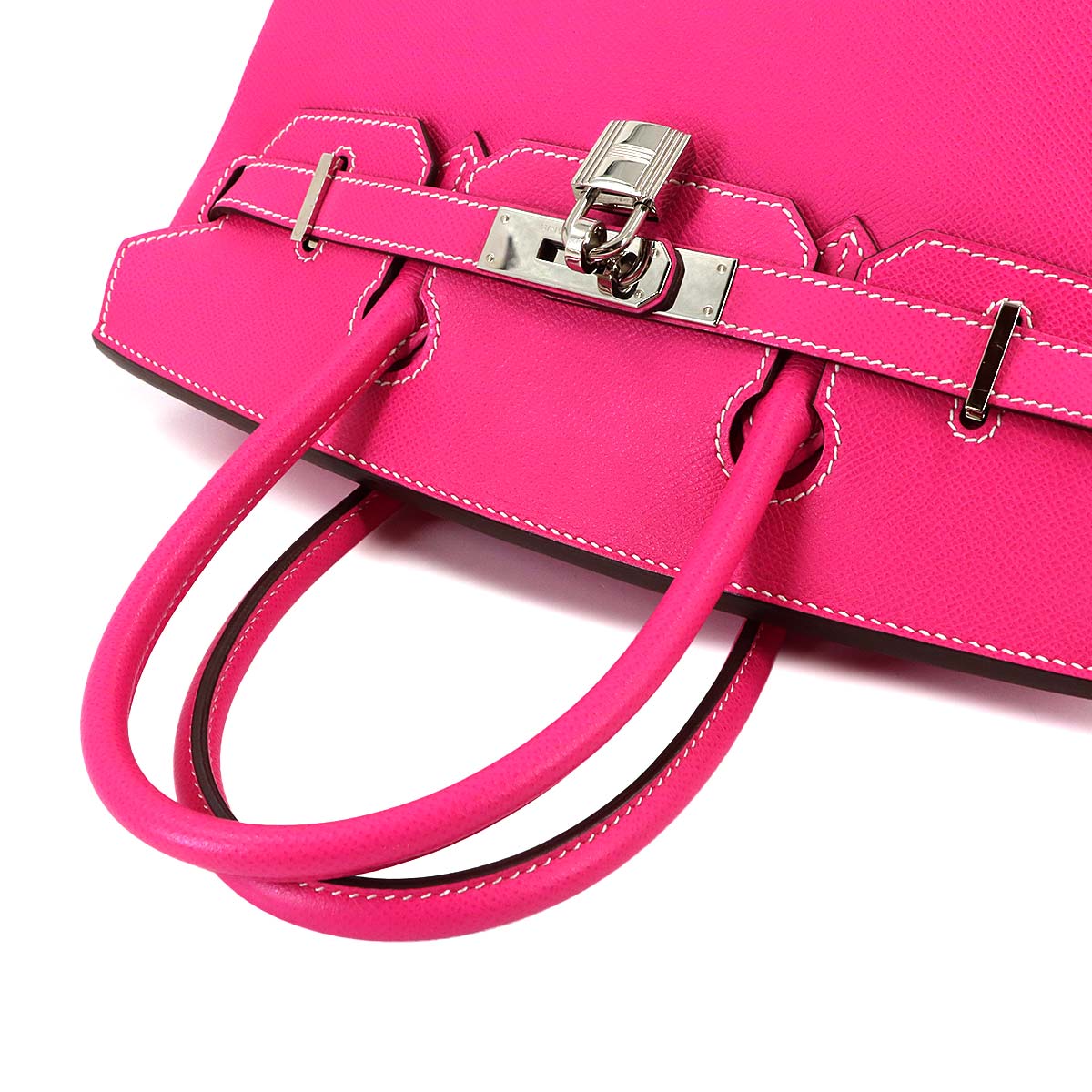 Candy Birkin 30 Epsom Rose Tyrien Ruby Hand Bag Purse Pink