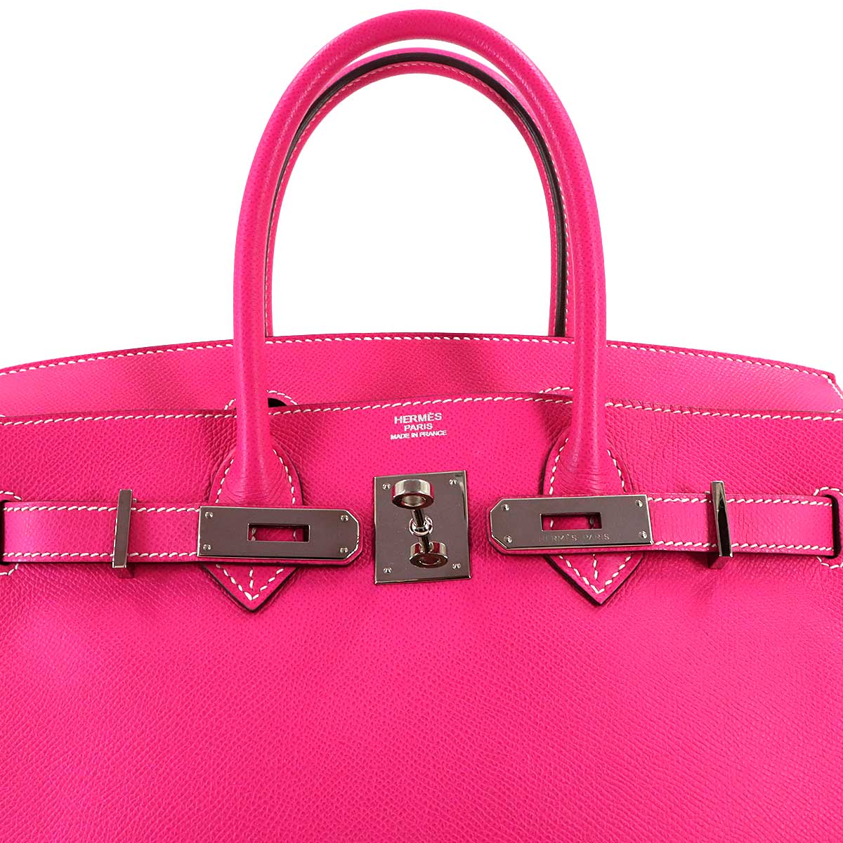 Candy Birkin 30 Epsom Rose Tyrien Ruby Hand Bag Purse Pink
