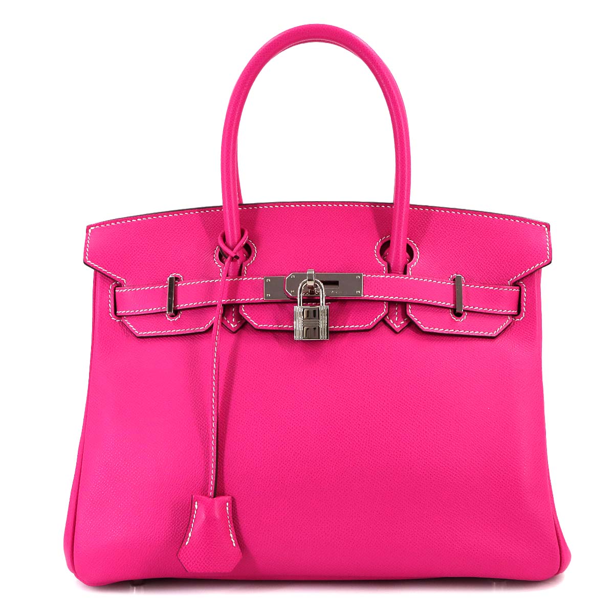 Candy Birkin 30 Epsom Rose Tyrien Ruby Hand Bag Purse Pink