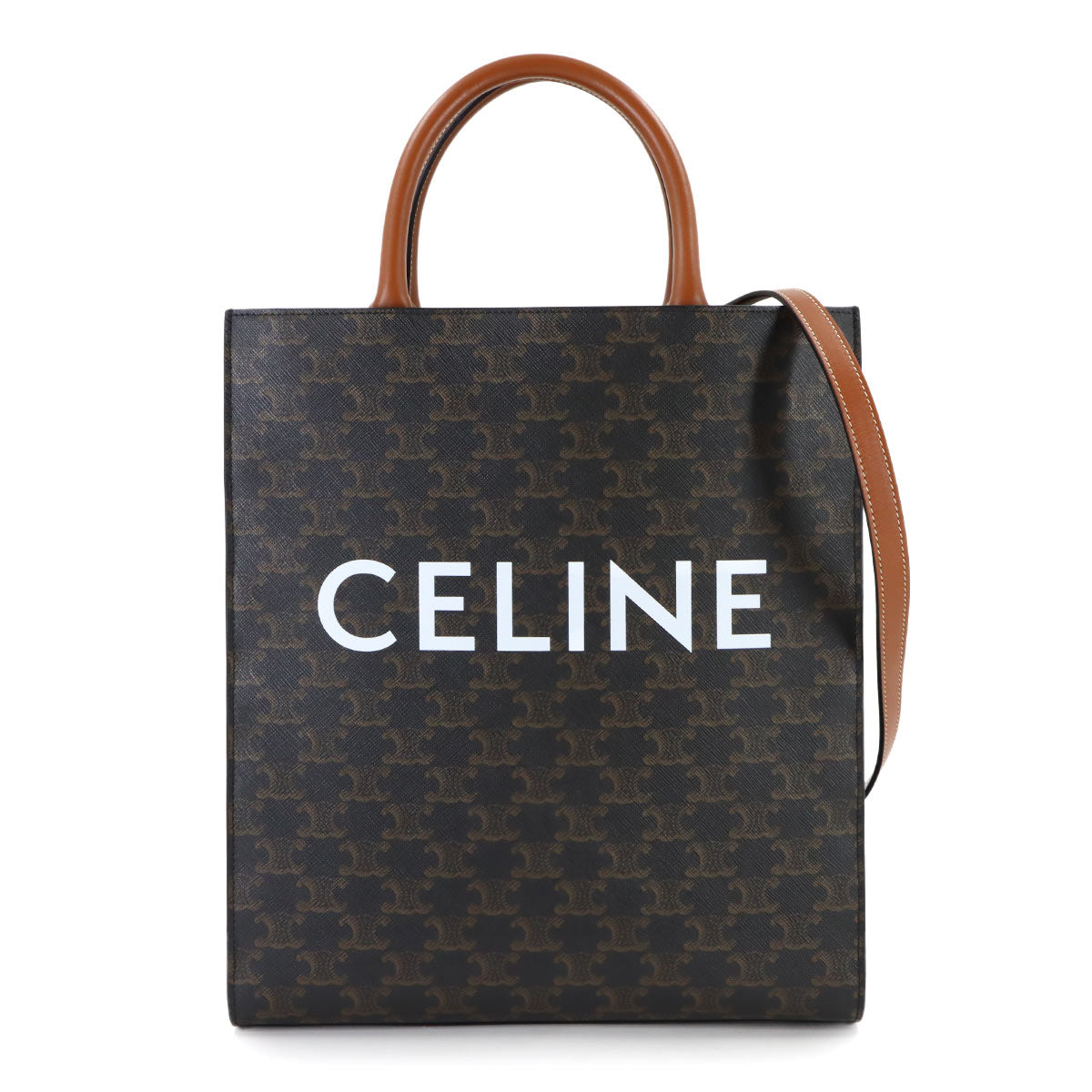 Triomphe Small Cabas Vertical Tote Shoulder Bag 191542BZK