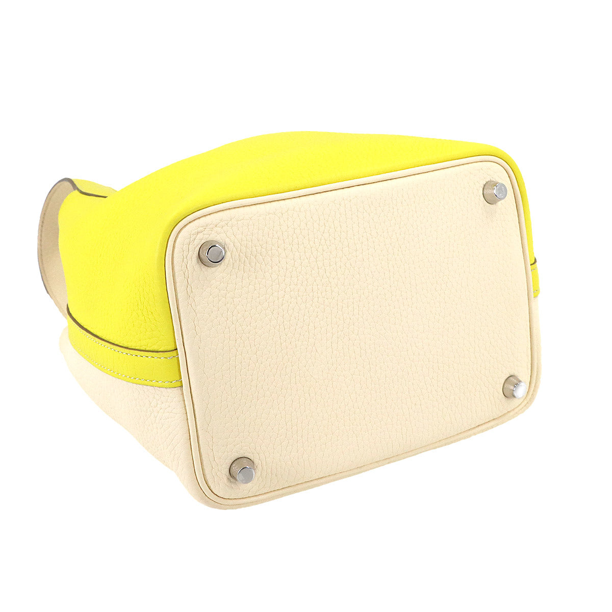 Picotin Lock Casaque PM Hand Bag Taurillon Clemence Lime Nata