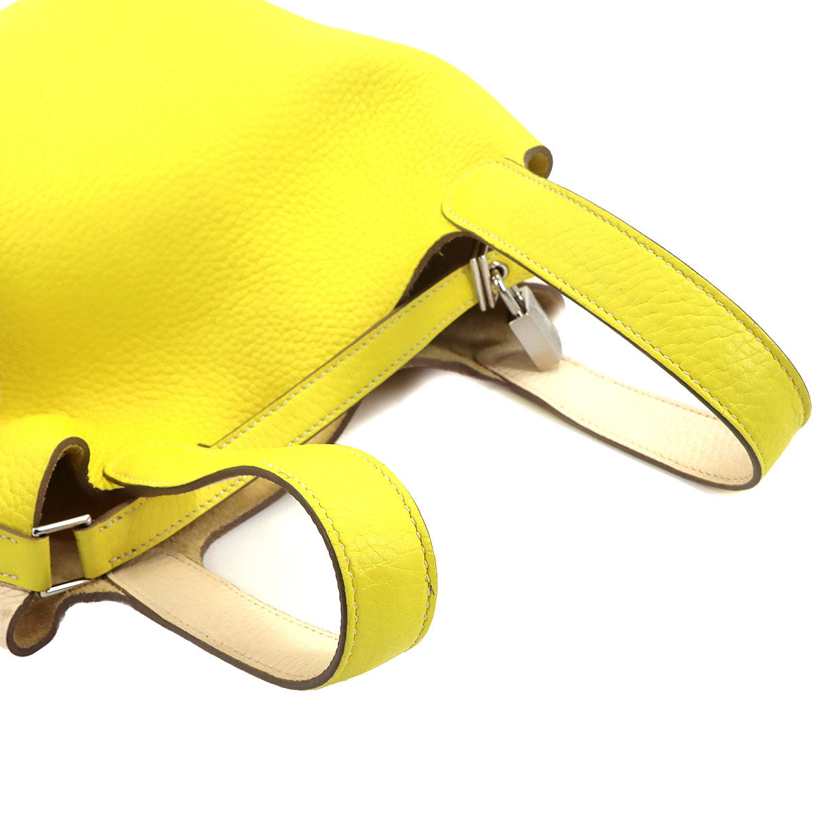 Picotin Lock Casaque PM Hand Bag Taurillon Clemence Lime Nata