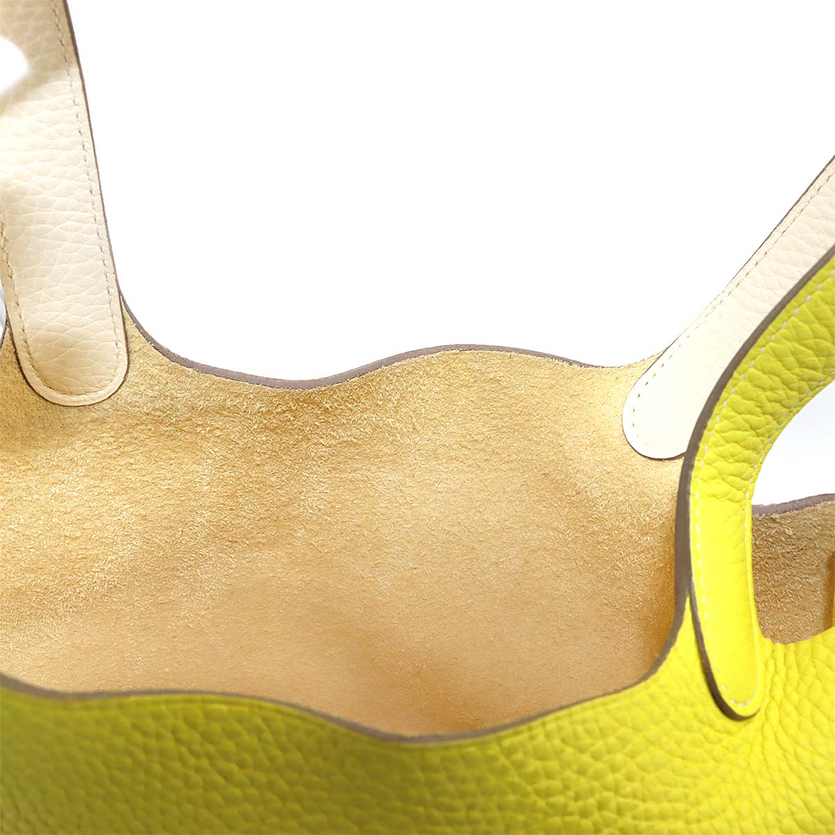 Picotin Lock Casaque PM Hand Bag Taurillon Clemence Lime Nata