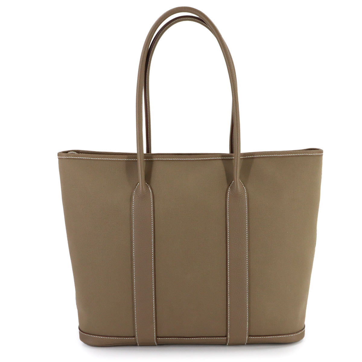 Garden Zip MM Tote Bag Toile Officier Negonda Beige Purse