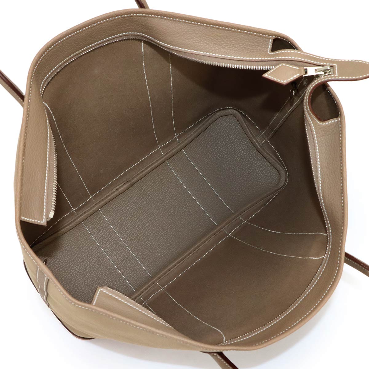 Garden Zip MM Tote Bag Toile Officier Negonda Beige Purse