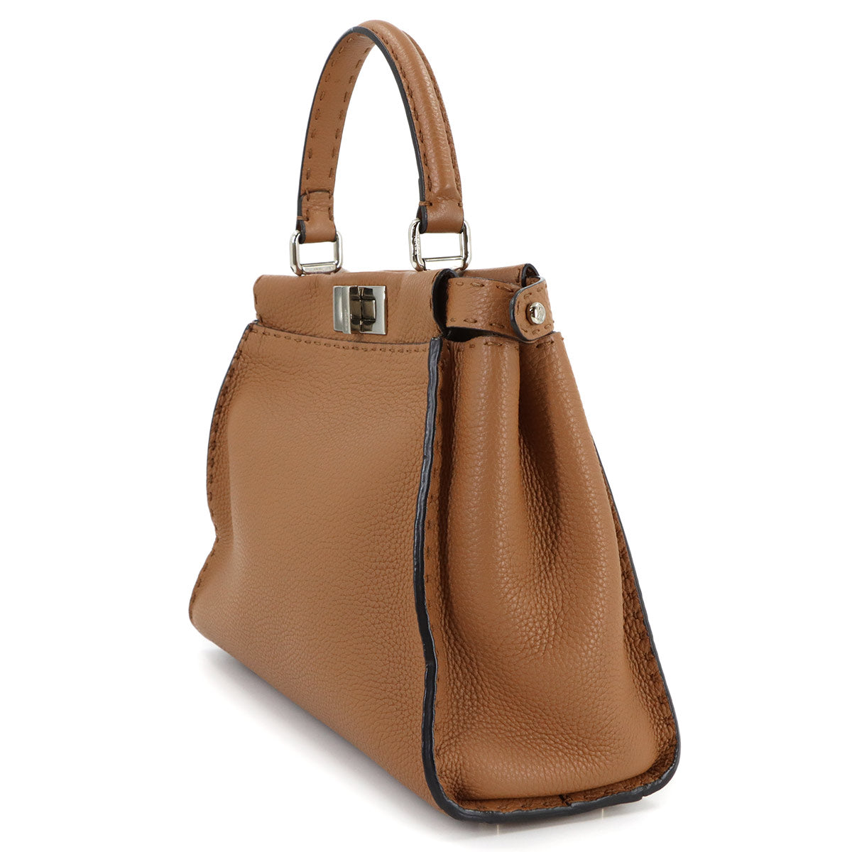 Selleria Peekaboo Regular 2way Hand Bag Leather Brown 8BN290