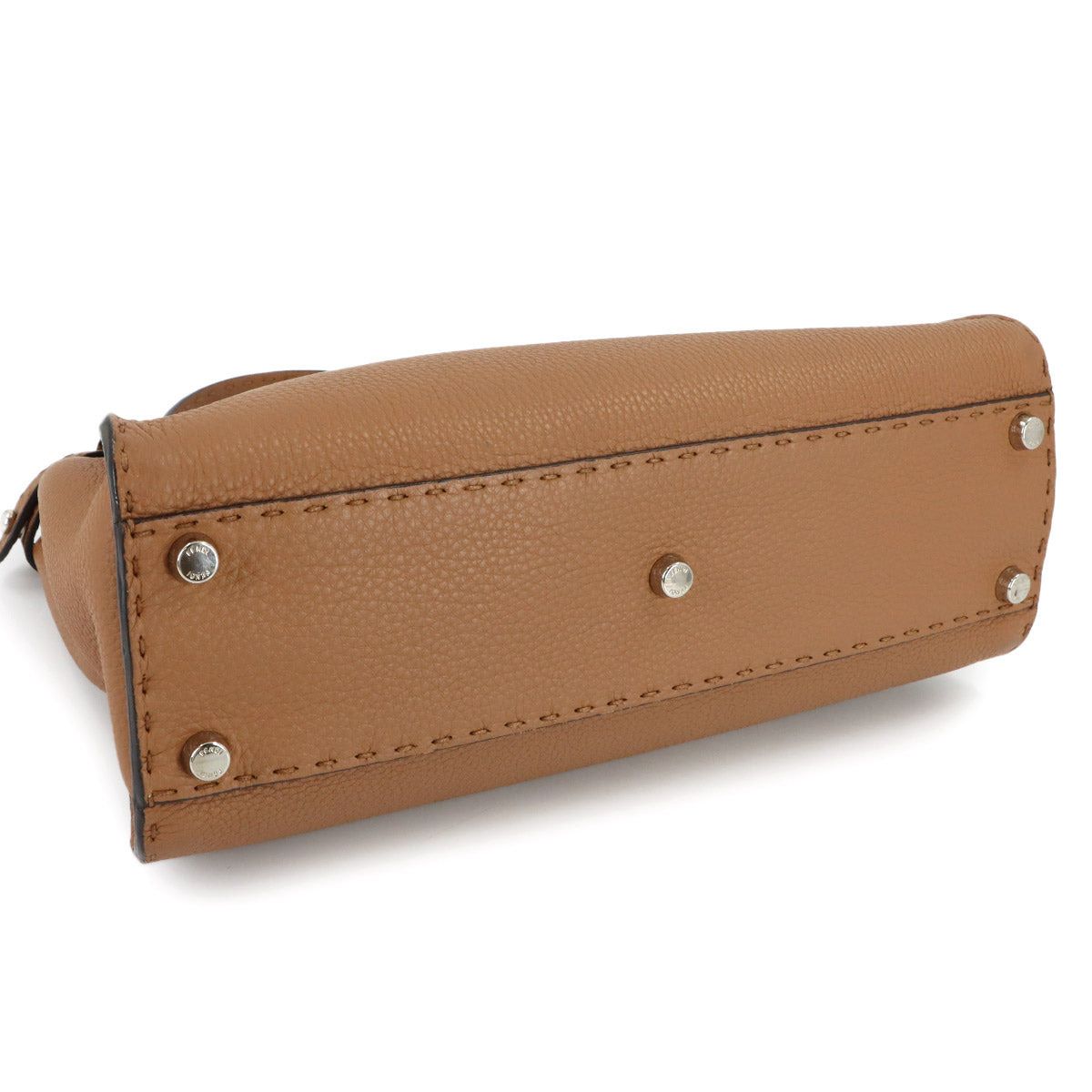 Selleria Peekaboo Regular 2way Hand Bag Leather Brown 8BN290