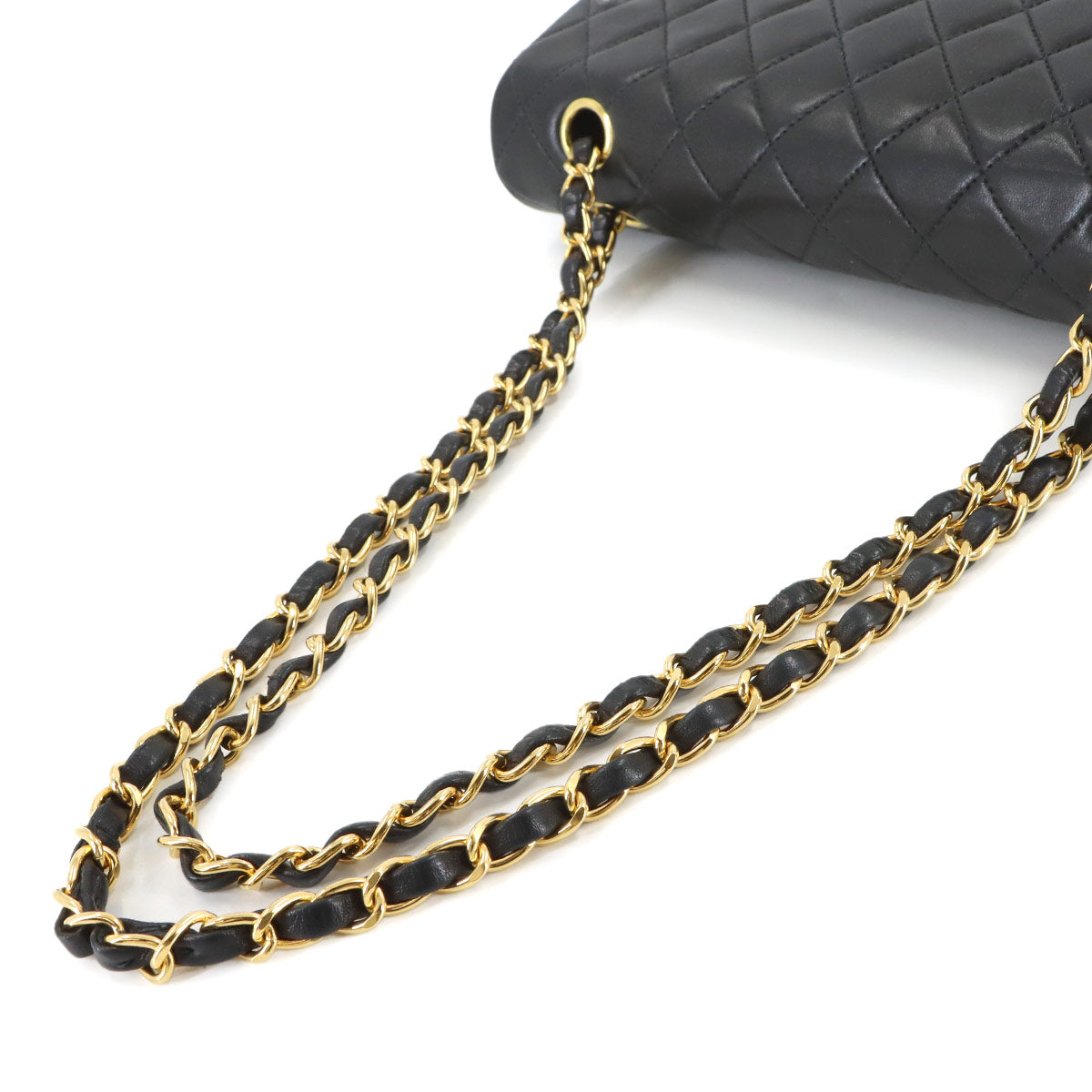 Matelasse 25 Chain Shoulder Bag Leather Black A01112 11.12