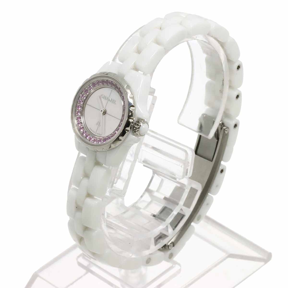 J12 XS H5512 Pink sapphire Quartz Pink Shell Dial Ladies Watch
