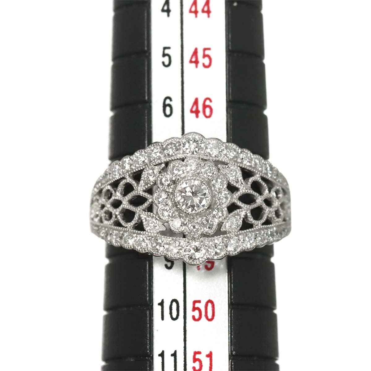 Diamond 0.62ct Ring Pt Platinum size4-4.5(US)