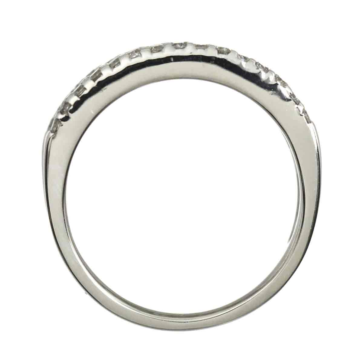 Diamond 0.93ct Ring 14K K14 WG White Gold size5.75-6(US)