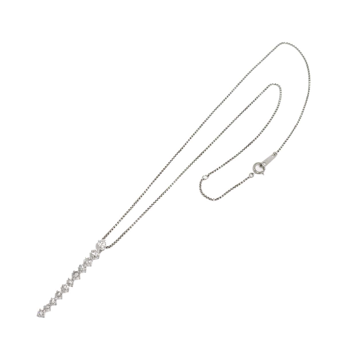 Diamond 0.658ct Necklace Pt Platinum