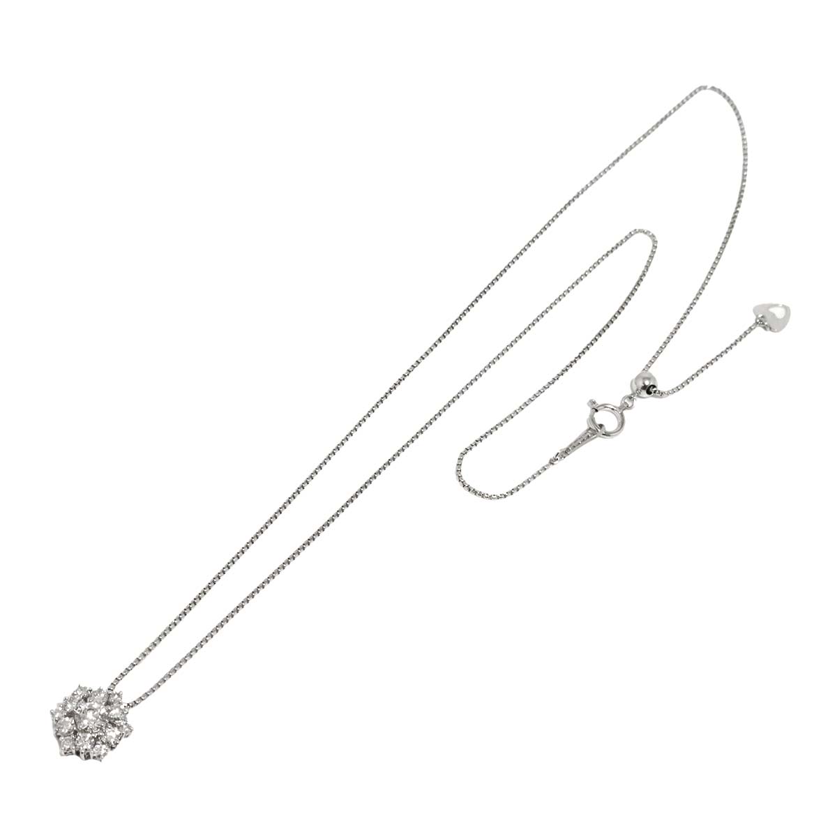 Diamond 0.308ct/0.56ct Necklace Pt Platinum