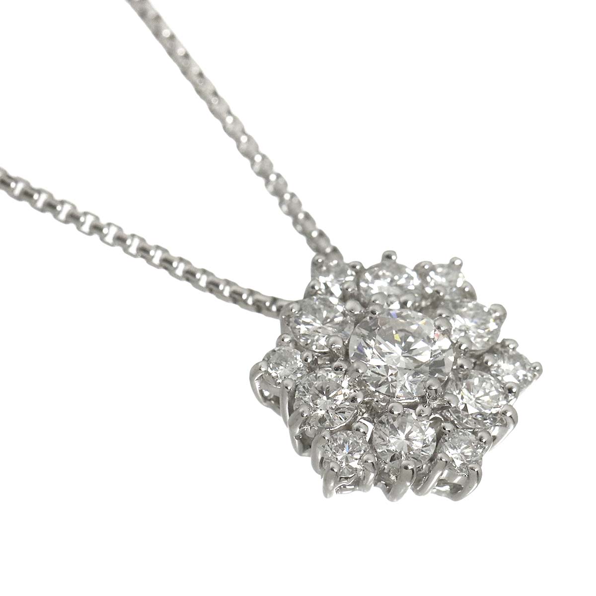Diamond 0.308ct/0.56ct Necklace Pt Platinum