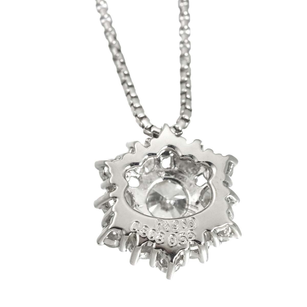 Diamond 0.308ct/0.56ct Necklace Pt Platinum
