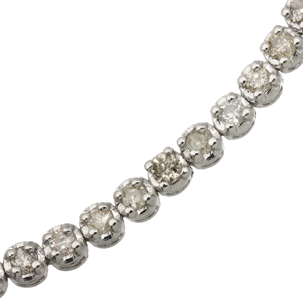 Diamond 1.00ct Bracelet 18K K18 WG White Gold 750