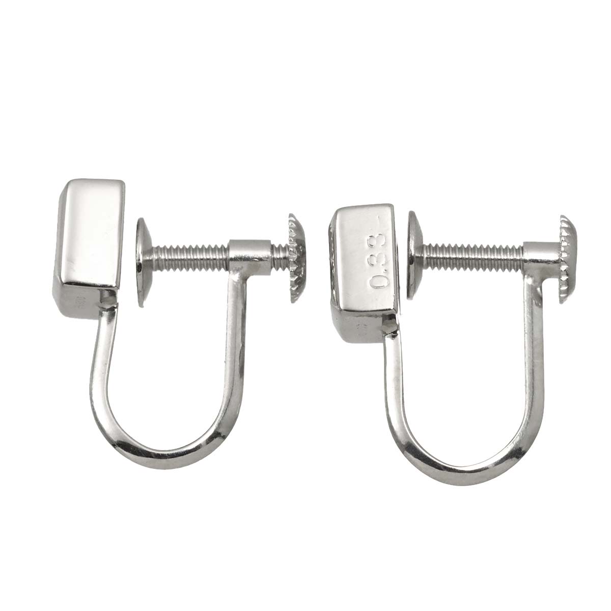Diamond 0.33ct/0.33ct Earrings Clip on Platinum