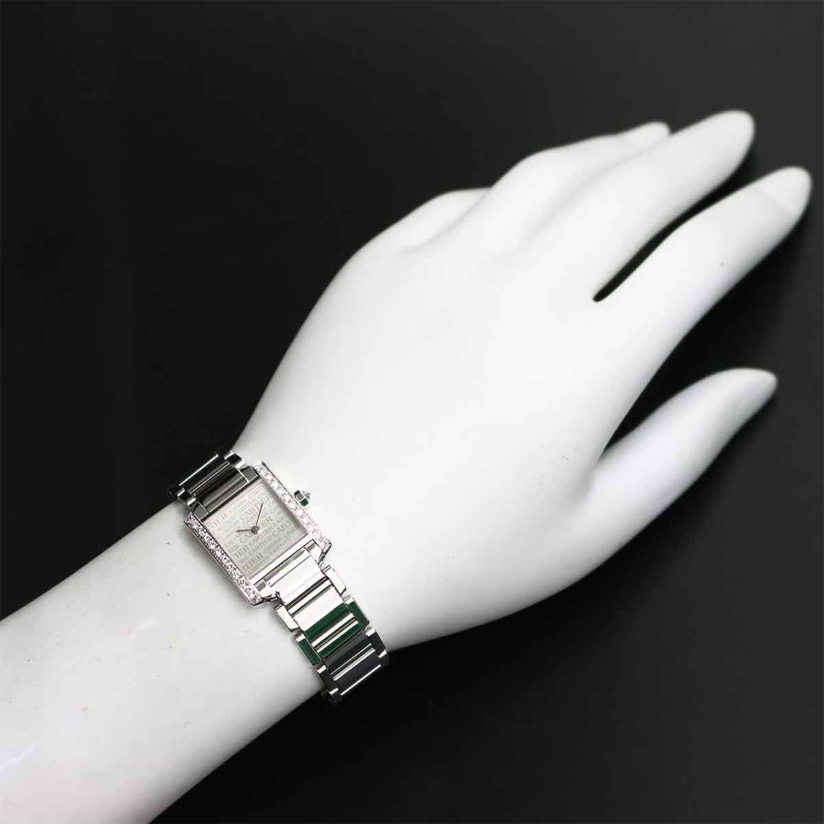 Tank Francaise SM WE1024S3 Diamond 750 WG Silver Dial Ladies