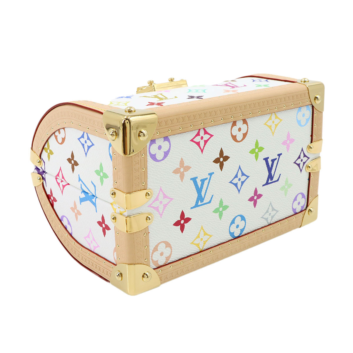 LV x TM Monogram Multicolor Speedy Trunk 20 Blanc M27833