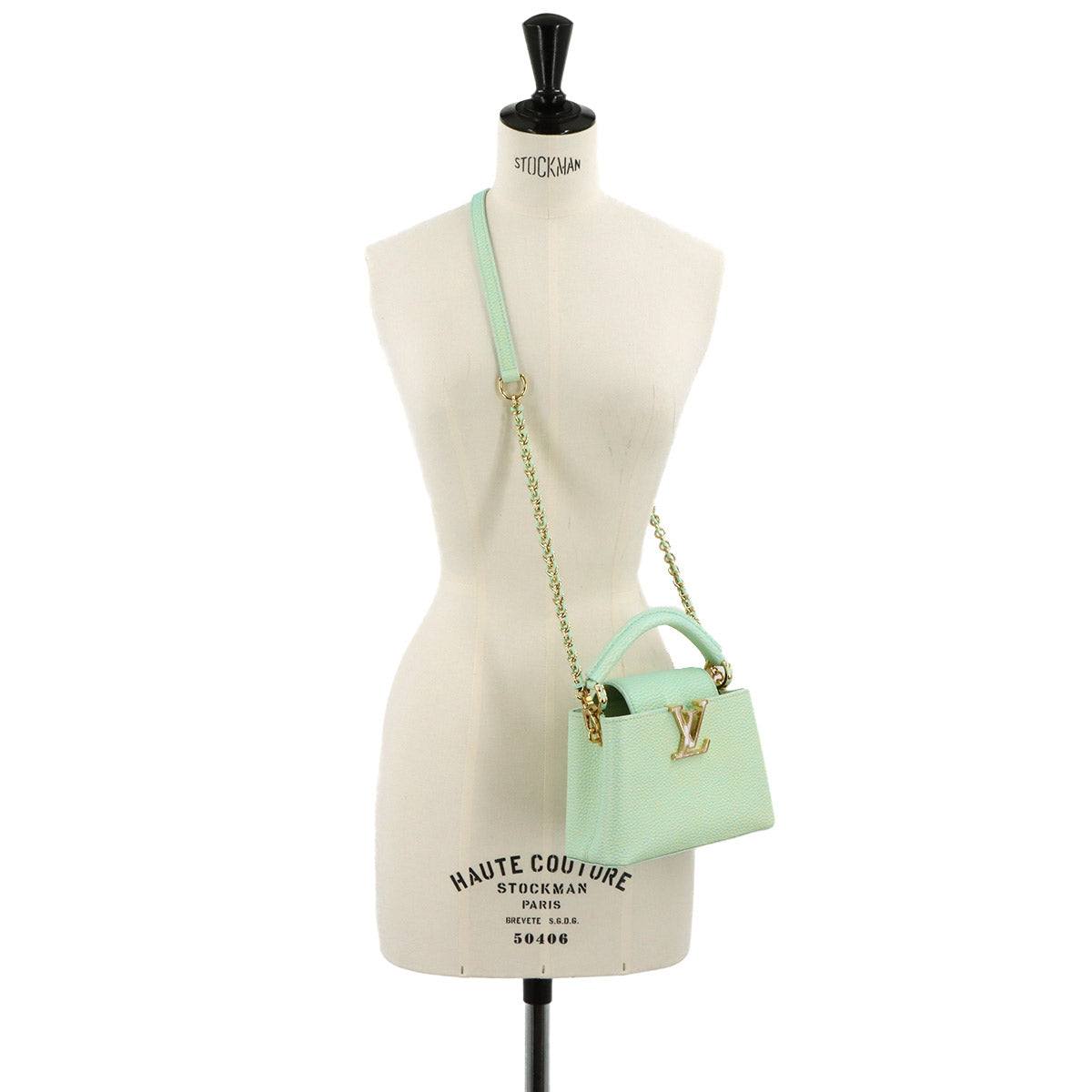 Capucines MINI Hand Shoulder Bag Leather Green M59850